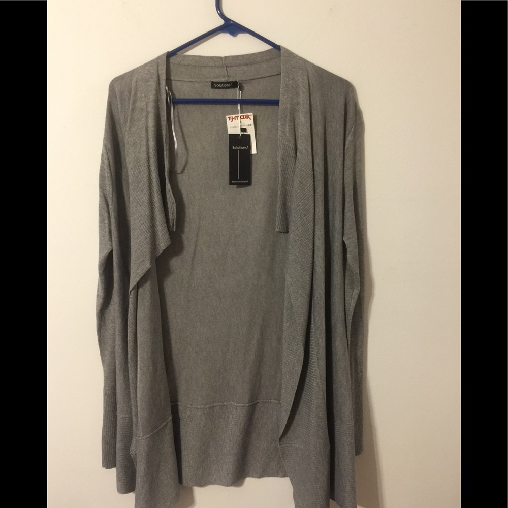 Grey open cardigan  sweater